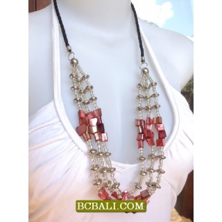 Triple Necklaces Seeds Beading Fashion Design 